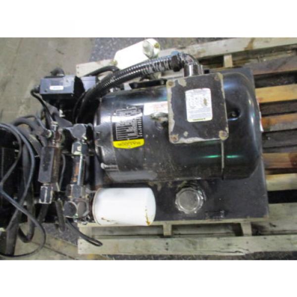 VICKERS United States of America  HYDRAULIC UNIT UNIT W/BALDOR 10HP MOTOR AND CONTROL UNIT #3251055J USED #5 image