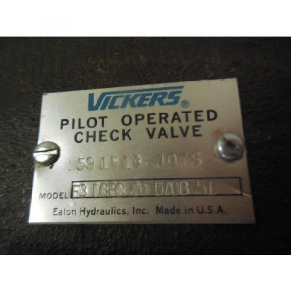 origin Uruguay  Vickers 591513 Hydraulic Pilot Operated Check Valve # F3-DGPC-06-DADB-51 #2 image