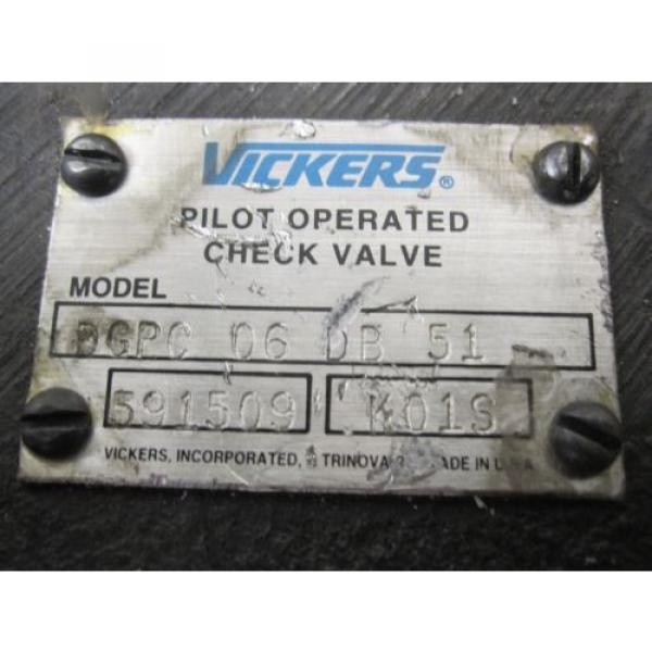 origin Hongkong  Vickers Hydraulic Pilot Operated Check Valve # DGPC-06-DB-51 #3 image
