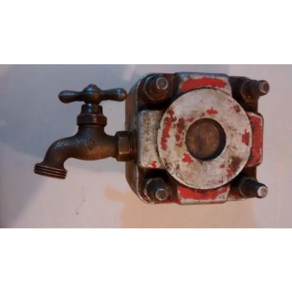 Vintage Iran  Hydraulic Vane Pump 5170 With Faucet Orange #2 image