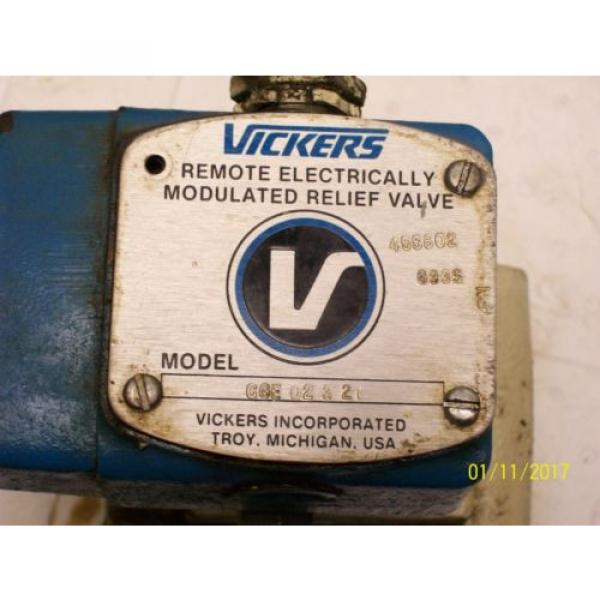 VICKERS United States of America  REMOTE ELECTRICALLY MODULATED RELIEF VALVE CGE02321 , CGE 02 3 21 #2 image