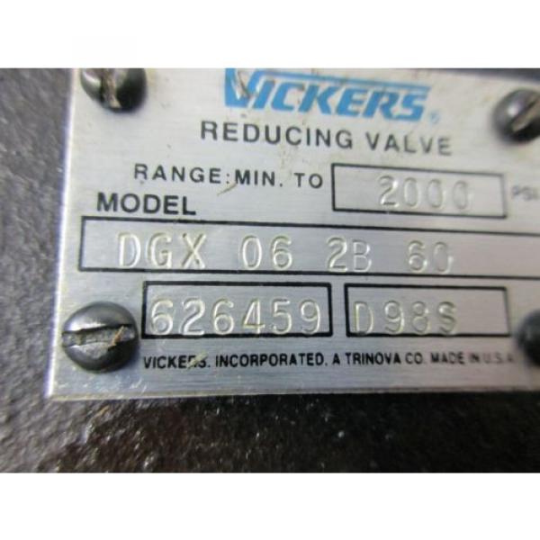 Vickers Barbados  HYDRAULIC Pressure Reducing Valve DGX-06-2B-60 DGX062B60 626456 2000PSI #1 image