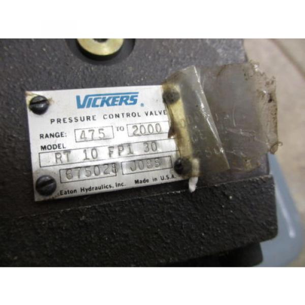 Vickers Malta  RT 10 FP1 30 Hydraulic Pressure Control Valve Origin 675028  475-2000psi #2 image