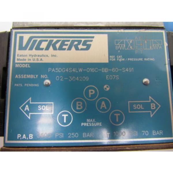 Vickers Ecuador  PA5DG4S4LW-016C-BB-60-S491 Hydraulic Directional Control Valve #9 image