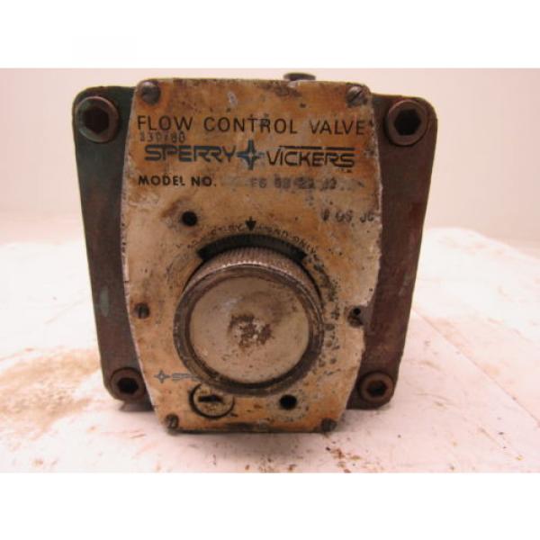 Sperry Botswana  Vickers FG 03 28 22 330786 Hydraulic Flow Control Valve No Key Used #8 image