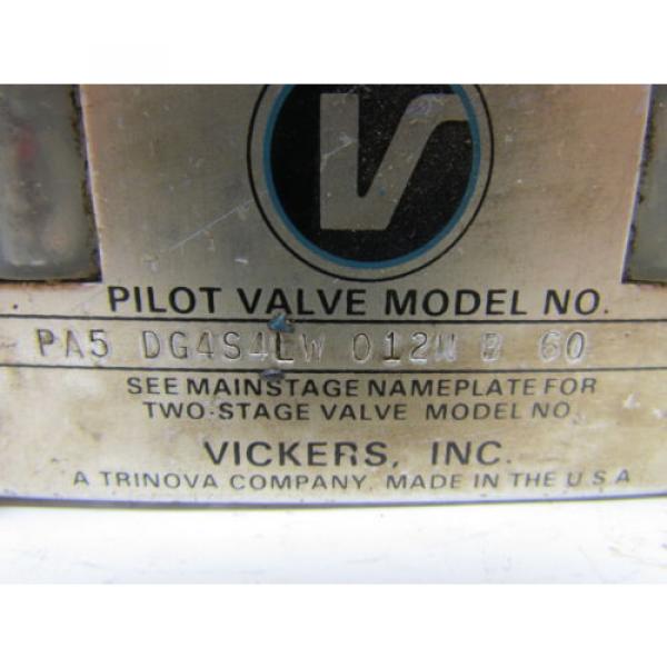 Vickers Liechtenstein  PA5-DG4S4LW-012N-B-60 Hydraulic Pilot Valve Directional 120V #9 image