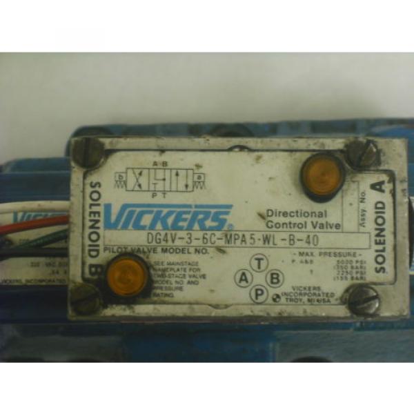 VICKERS France  HYDRAULIC DIRECTION CONTROL VALVE 110VAC COILS #1 image