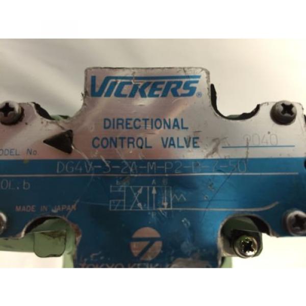 VICKERS Guyana  HYDRAULIC DIRECTIONAL CONTROL VALVE DG4V-3-2A-M-P2-B-7-50 H439 #2 image