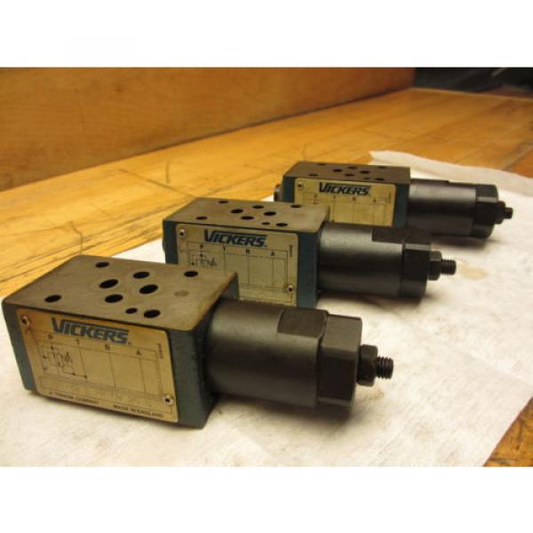 Vickers France  DGMX2-3-PP-CW-20-B Hydraulic Valve LOT OF 3 SystemStak Pressure Reducing #2 image