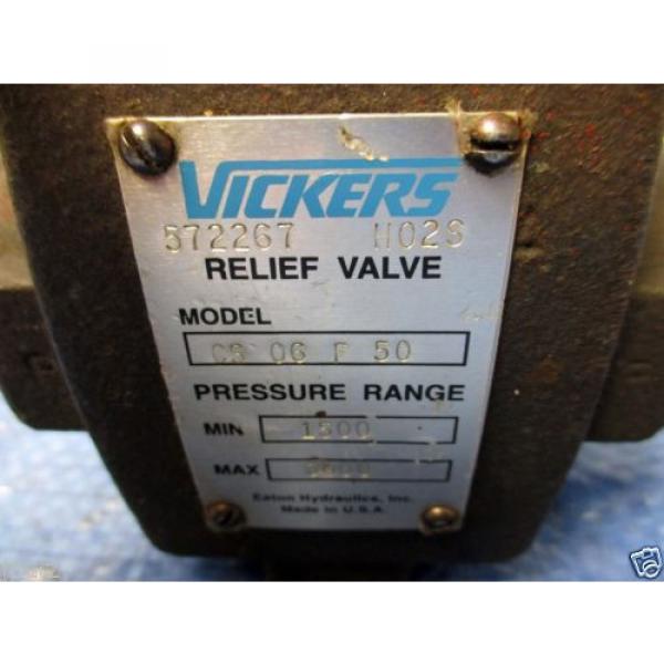 Vickers Denmark  Relief Valve CS-06-F-50 or CS06F50 origin Old Stock Never used #2 image