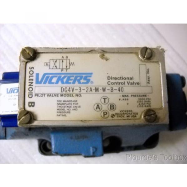 Vickers Russia  DG5S-8-2A-M-W-B-20 Two-Stage, Four-Way Directional Hydraulic Valve #4 image