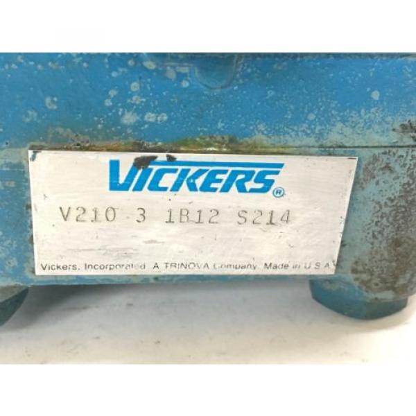 VICKERS Hongkong  V210 VANE PUMP V210-3-1B12-S214 #2 image