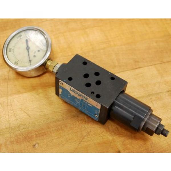 Vickers Gibraltar  DGMX2-3-PP-AW-S-40 Hydraulic Pressure Valve with Gauge #1 image