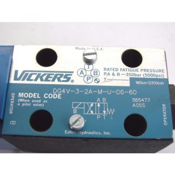 Vickers Guinea  DG4V-3-2A-M-U-D6-60  Reversible Hydraulic Directional Control Valve T46 #6 image