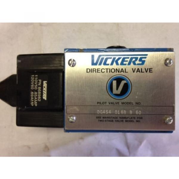 VICKERS Botswana  Pilot Valve DG4S4 016B B60 with Vickers Coil 868982 #1 image