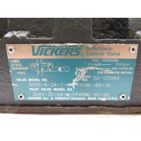 Vickers Barbados  Valve DG5S-8-2A-T-M-FPA5WL-B5-30 Pilot Valve DG4V-3S-2A-m-FPA5WL-B5-60 #10 image