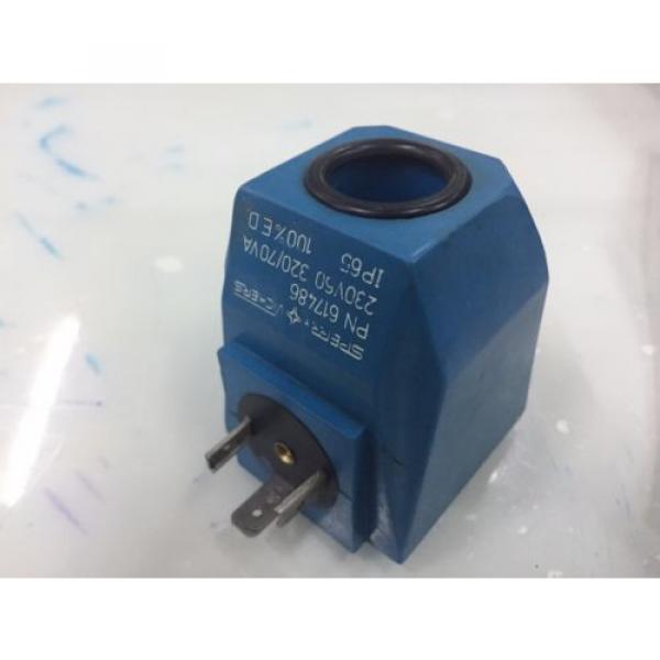 SPERRY Liberia  VICKERS PN 617486 SOLENOID COIL 230V 60HZ for Hydraulic Valves #1 image