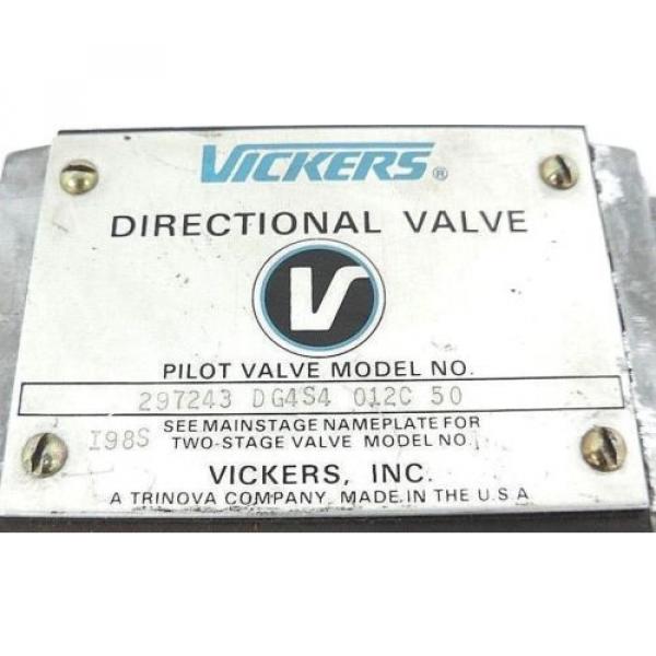 VICKERS Argentina  DG4S4-012C-50 DIRECTION VALVE DG4S4012C50 297243 W/ 281291, COIL: 616011 #2 image