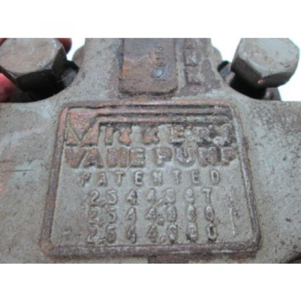 Vickers Azerbaijan  Hydraulic Vane Pump Stamped 119375 GS #9 image