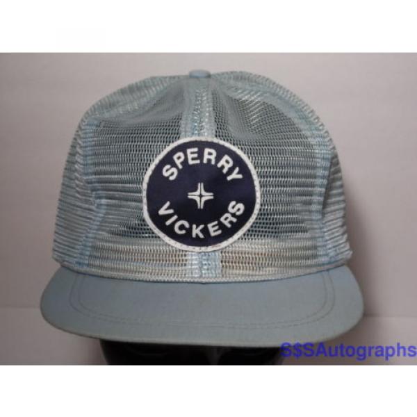 Vintage Botswana  1980s SPERRY VICKERS Hydraulic Systems Advertising Snapback Mesh Hat Cap #1 image