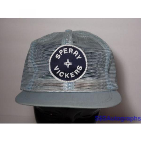 Vintage Botswana  1980s SPERRY VICKERS Hydraulic Systems Advertising Snapback Mesh Hat Cap #2 image
