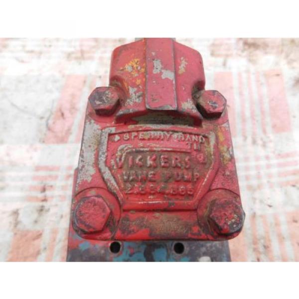 Vickers Solomon Is  Hydraulic Vane Pump V10 1P 3P 1C 20 Working Pump  Antique Tractor #2 image