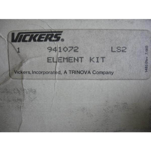Genuine Swaziland  Vickers 941072 Hydraulic Filter Element Replacement Kit #3 image