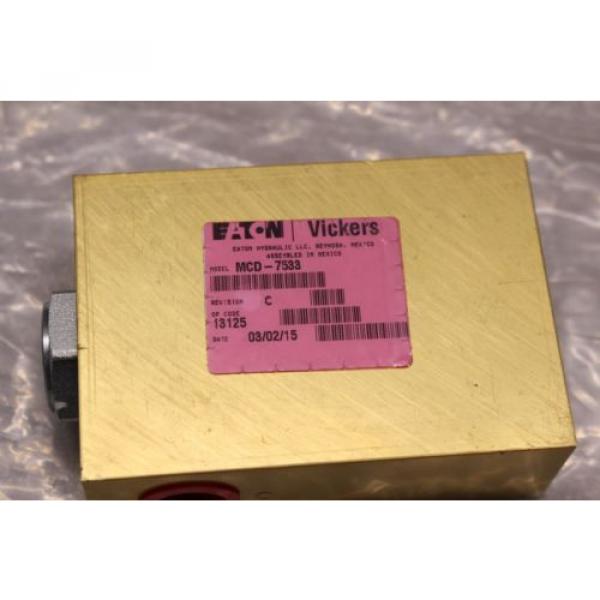 Eaton Malta  Vickers MCD-7533 Hydraulic Manifold Cartridge Block #2 image