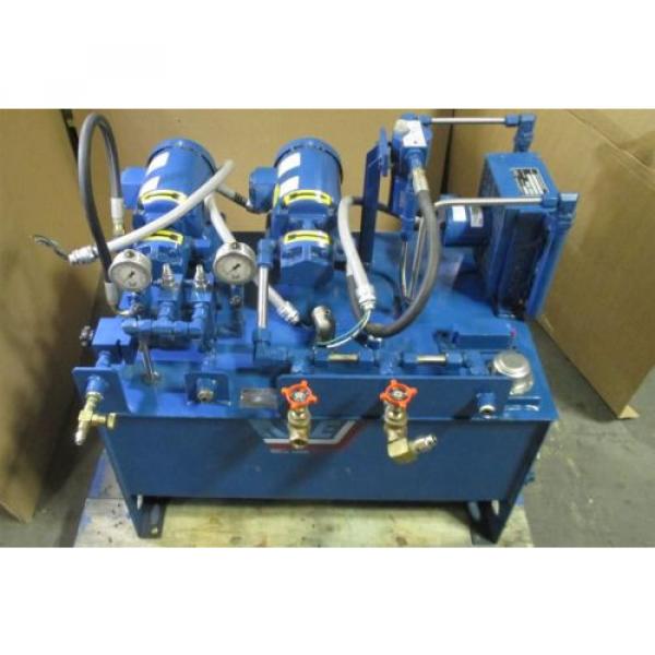 RWE Bahamas  Vickers Delta Power A23 Dual 1/2 HP Baldor Motor Hydraulic Power Unit Used #1 image