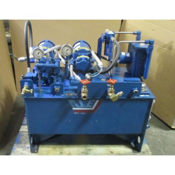 RWE Bahamas  Vickers Delta Power A23 Dual 1/2 HP Baldor Motor Hydraulic Power Unit Used #2 image