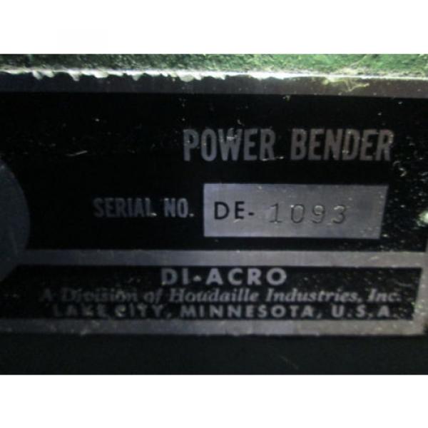 Di-Acro Fiji  #6 3Hp 208-220/440V 3Ph Bending Machine W/Vickers Hydraulic Pump Nice #4 image