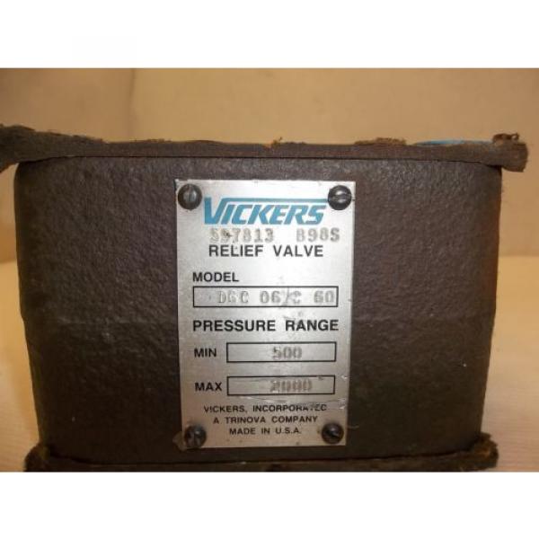 Vickers Liberia  DGC 06 C 60 Hydraulic Relief Valve HYD1531 #2 image