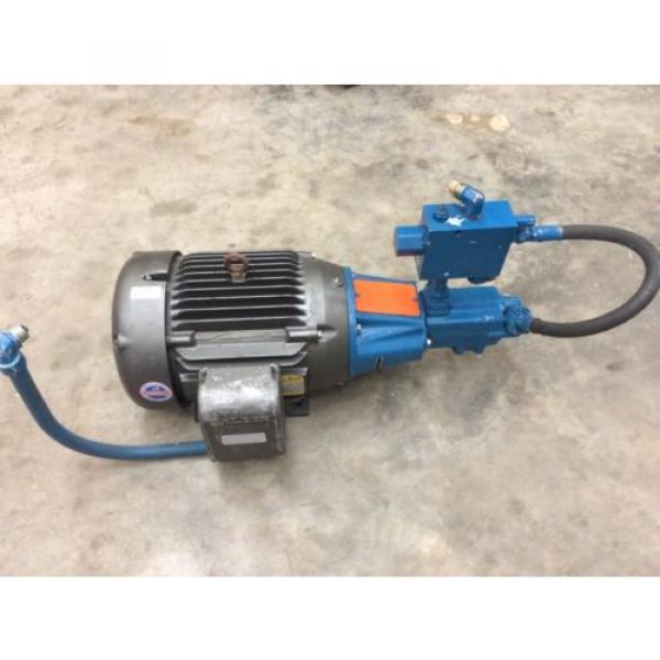 Vickers Rep.  Hydraulic Pump 2520V21A11 F60 1AA20 282 With Baldor 25 HP Motor 230/460V #3 image