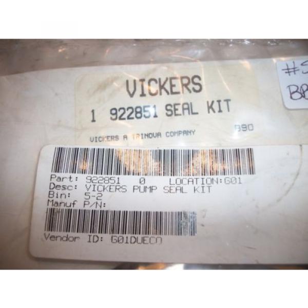 NOS Luxembourg  Vickers Pump Hydraulic Seal Kit 922851 Sealed Package #2 image