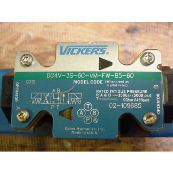 origin Ecuador  Eaton Vickers Hydraulic Solenoid Valve 02-109685 DG4V-3S-6C-M-FW-B5-60 #2 image