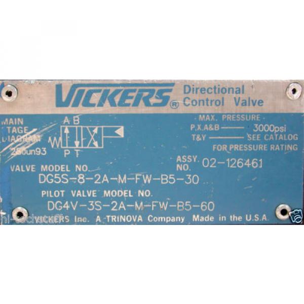 Vickers Hongkong  Solenoid Directional Control Hydraulic Valve DG5S-8-2A-M-FW-B5-30, DG4V #8 image