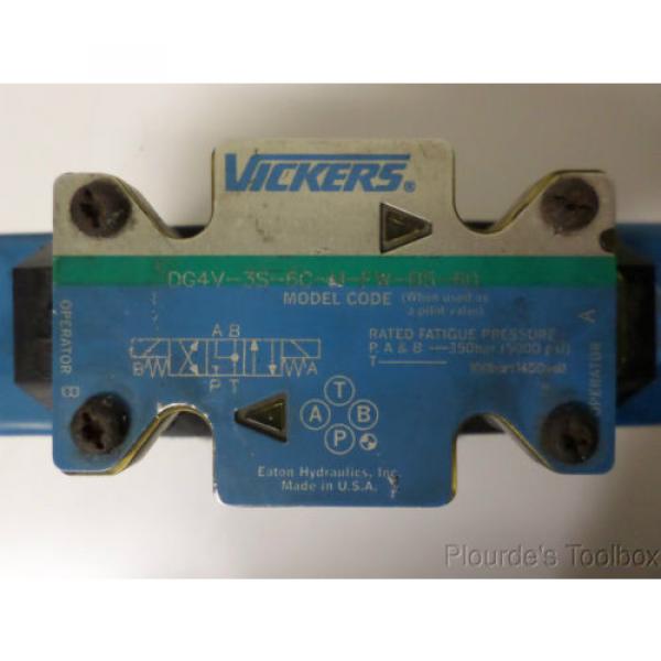 Used Ethiopia  Vickers Solenoid Actuated Hydraulic Directional Control Valve, 110-120V #4 image