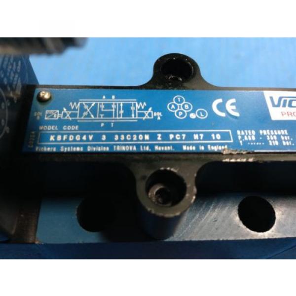 USED Suriname  VICKERS KBFDG4V-3-33C20N-Z-PC7-H7-10 HYDRAULIC PROPORTIONAL VALVE H3 #2 image
