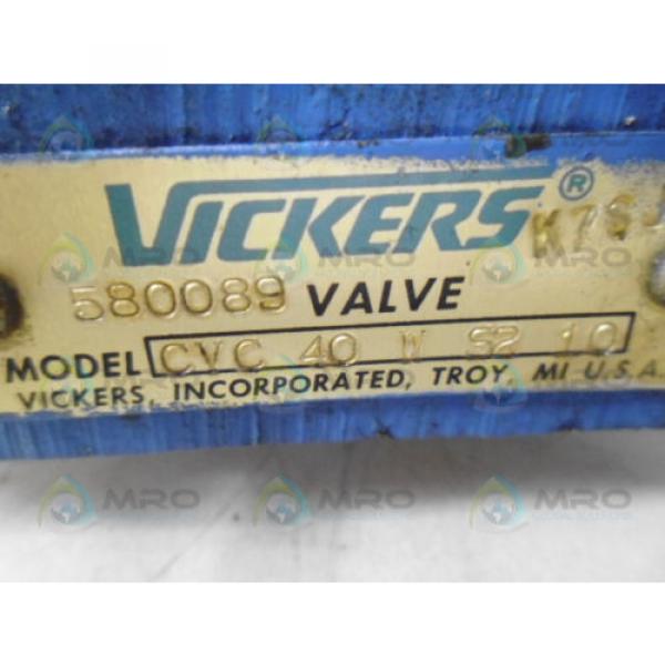 VICKERS Russia  CVC40WS210 HYDRAULIC CARTRIDGE VALVE Origin NO BOX #4 image