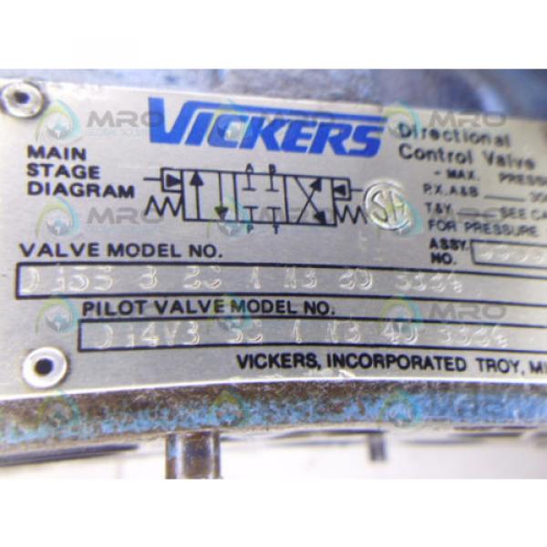 VICKERS Reunion  DG5S82CMWB20S324 DIRECTIONAL HYDRAULIC VALVE USED #5 image