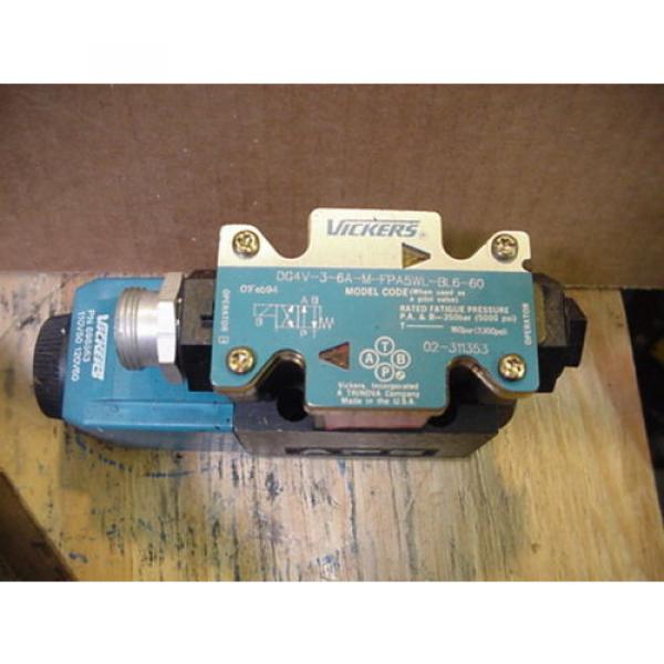 origin Cuinea  Eaton Vickers 02-311353 DG4V-3-6A-M-FPA5WL-BL6-60 hydraulic solenoid valve #1 image