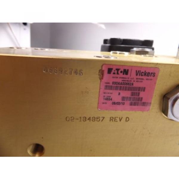 EATON Brazil  VICKERS HYDRAULIC DIRECTIONAL CONTROL VALVE ACTUATOR MANIFOLD 630AA00662A #5 image