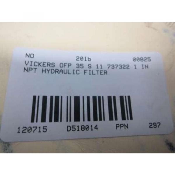 Origin Mauritius  VICKERS OFP 35 S 11 737322 HYDRAULIC FILTER D518014 #8 image