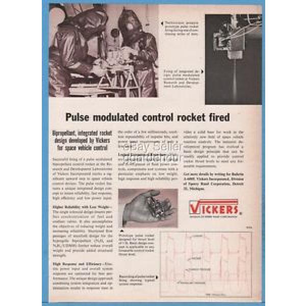 1961 Guyana  Vickers Aero Hydraulics Detroit MI Space Pulse Rocket Bipropellant Ad #1 image