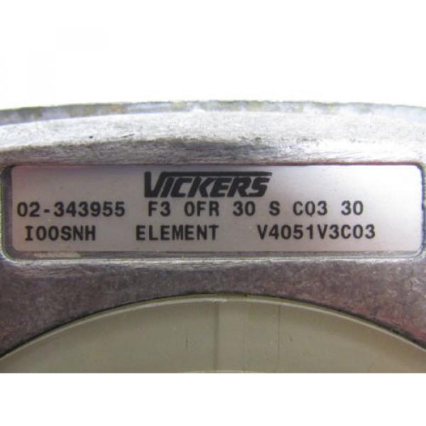Vickers Botswana  F3 OFR 30 S C03 30 Hydraulic Return Line Filter 30 GPM SAE 16 600 PSI #6 image