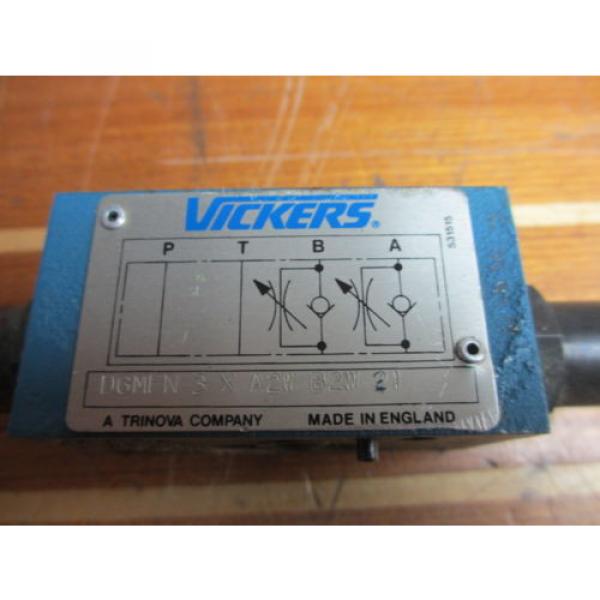 Vickers Barbados  DGMFN-3 Hydraulic Flow Restrictor Control Valve Stack Module DC #2 image