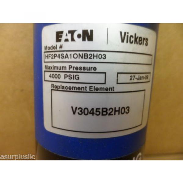 VICKERS Gambia  HF2P4SA1ONB2H03 HYDRAULIC FILTER ASSEMBLY WITH BYPASS 4000 PSI NIB #3 image