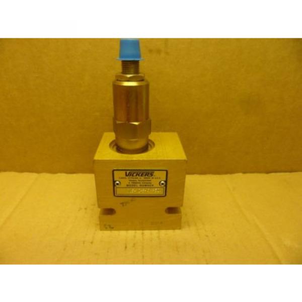 VICKERS Bahamas  RV5-10-S-6H-50/ HYDRAULIC RELIEF VALVE AND MANIFOLD BLOCK ADJ  NOS #1 image