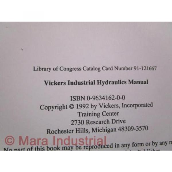 Vickers Brazil  935100-C Industrial Hydraulics Manual - Used #4 image