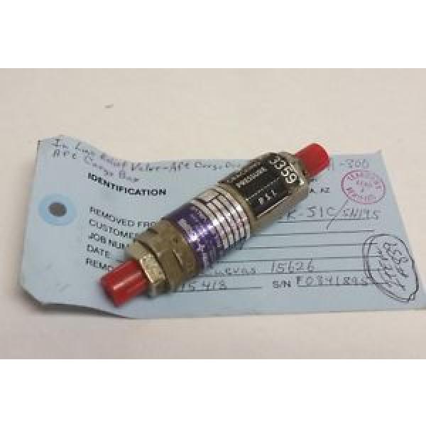 Sperry Laos  Vickers Aircraft Hydraulic Relief Valve HR6B9-002-GB3 #1 image